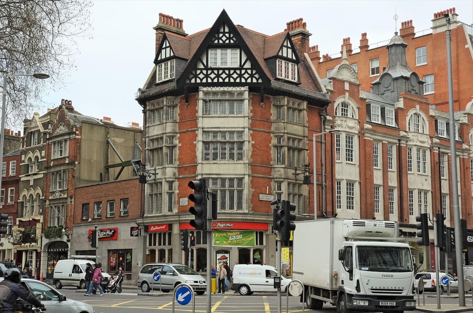 Victorian shopfronts on Kensington High Street