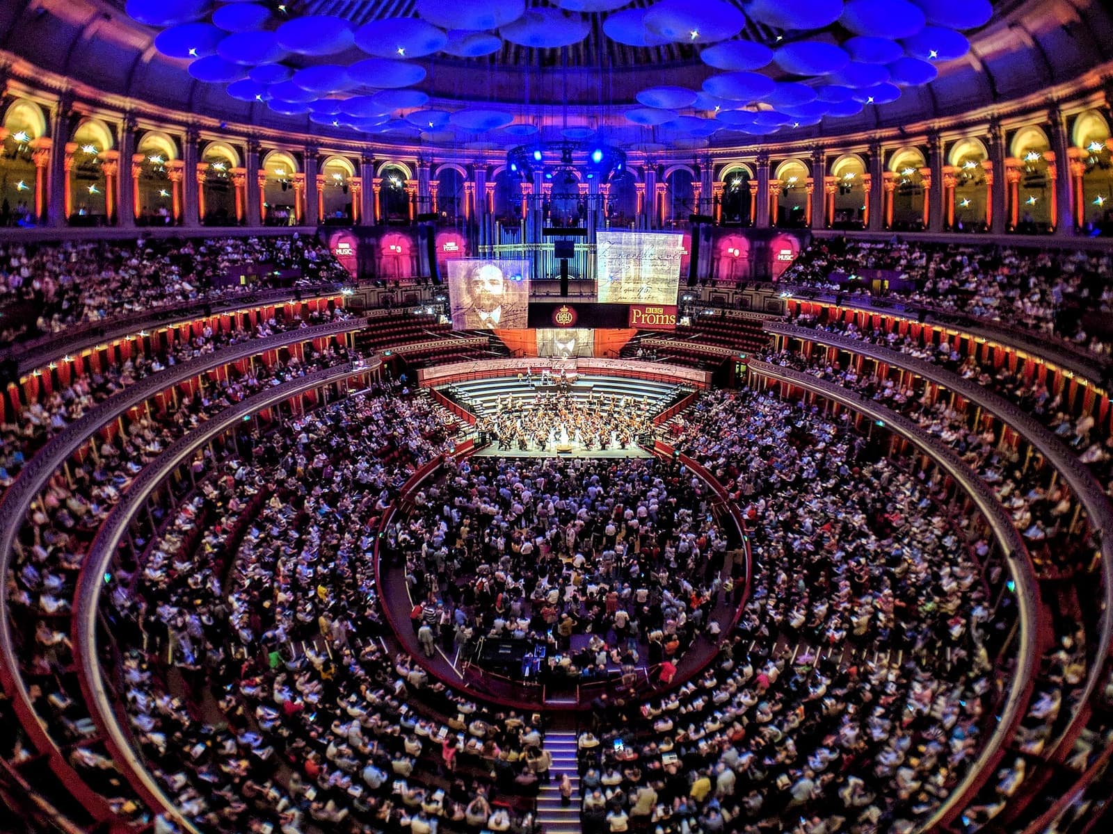 A packed Royal Albert Hall during the BBC Proms